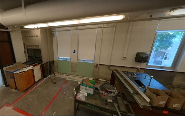 Old unit ventilators removed from classrooms